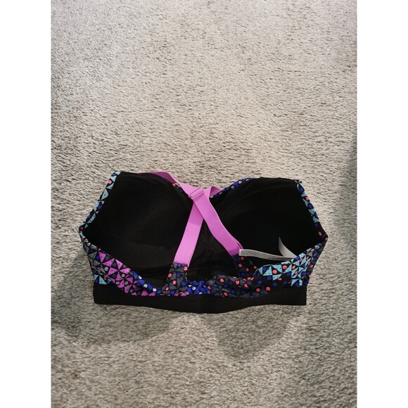 Victoria's Secret VSX bra black pink purple multicolor size 32 D - Picture 3 of 4